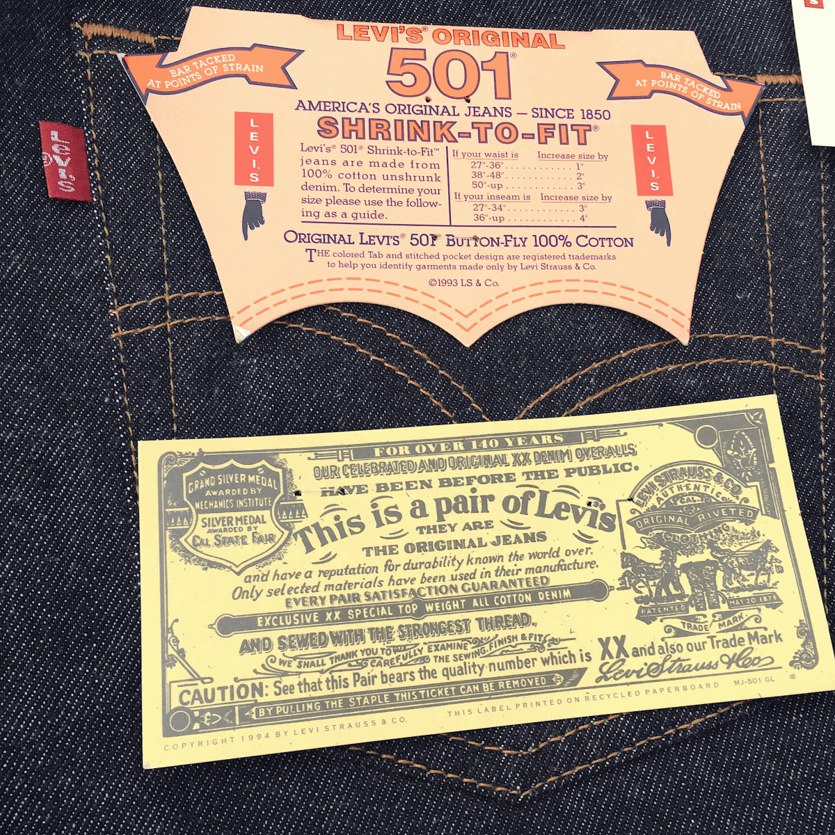 00s 米國制 デッドストック LEVI’S 501-01OR レギュラー W31 L32 リジッド 未使用 ビンテージ アメリカUSA制 ジーンズ デニムパンツ