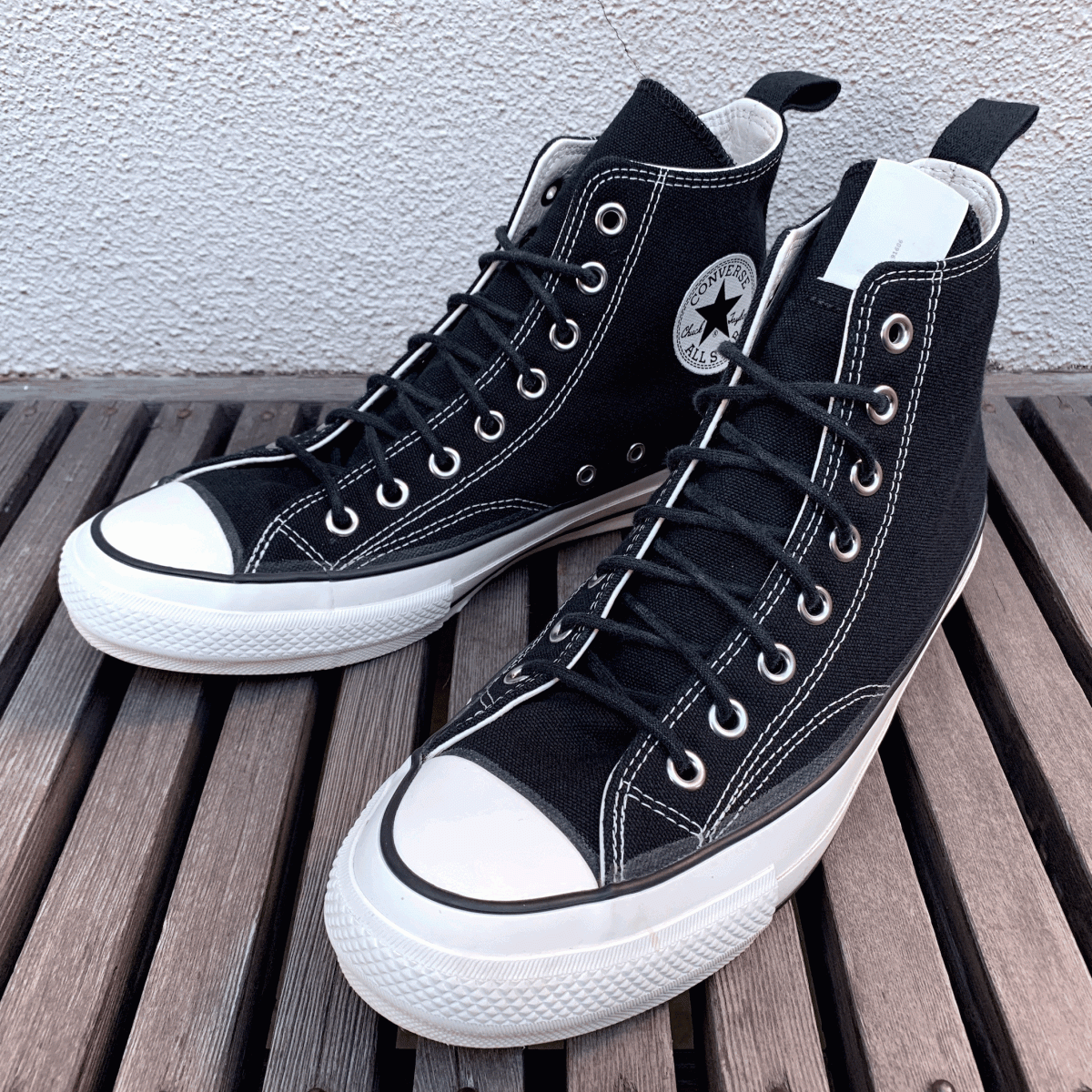 エヌハリウッド 野口強 別注 チャックテイラー 黒 ADDICT CHUCK TAYLOR CANVAS NH HI ブラック US9 27.5cm コラボ N.HOOLYWOOD スニーカー_画像2