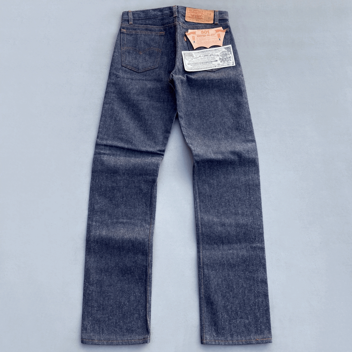 デッドストック 80s USA製 LEVI’S 701-0117 W30 L34 ビンテージ 501 STUDENT アメリカ製 米国製 1980s レギュラー デニムパンツ ジーンズ_画像1