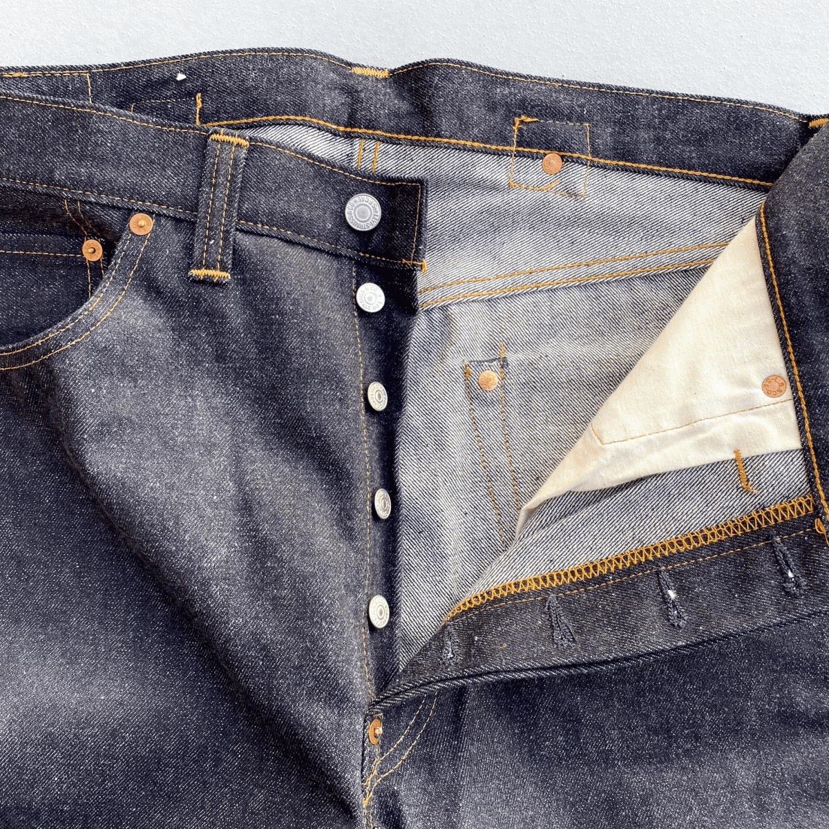 バレンシア工場製 1937年モデル LEVI’S 201XX 201-0003 W36 L36 未使用 デッドストック リジッド 米国製 30s 37s 復刻 アメリカUSA製 555_画像5