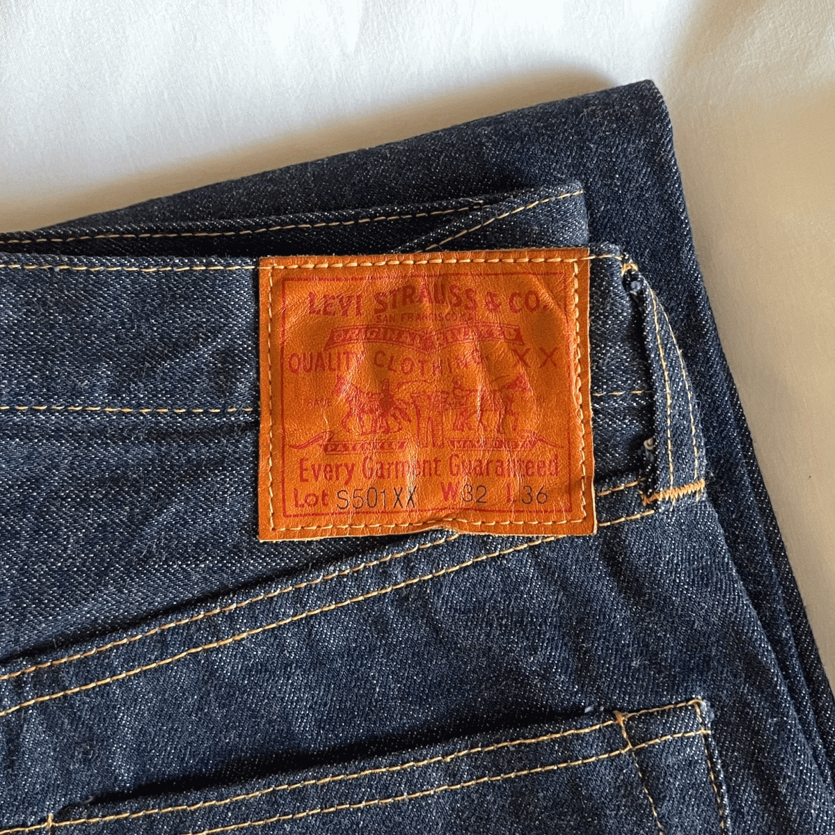 バレンシア工場制 1944年モデル 大戦 LEVI’S S501XX 44501-0022 W32(W31) L36 美品 中古 米國制 リジッド WWII 40s 44s アメリカUSA制 555