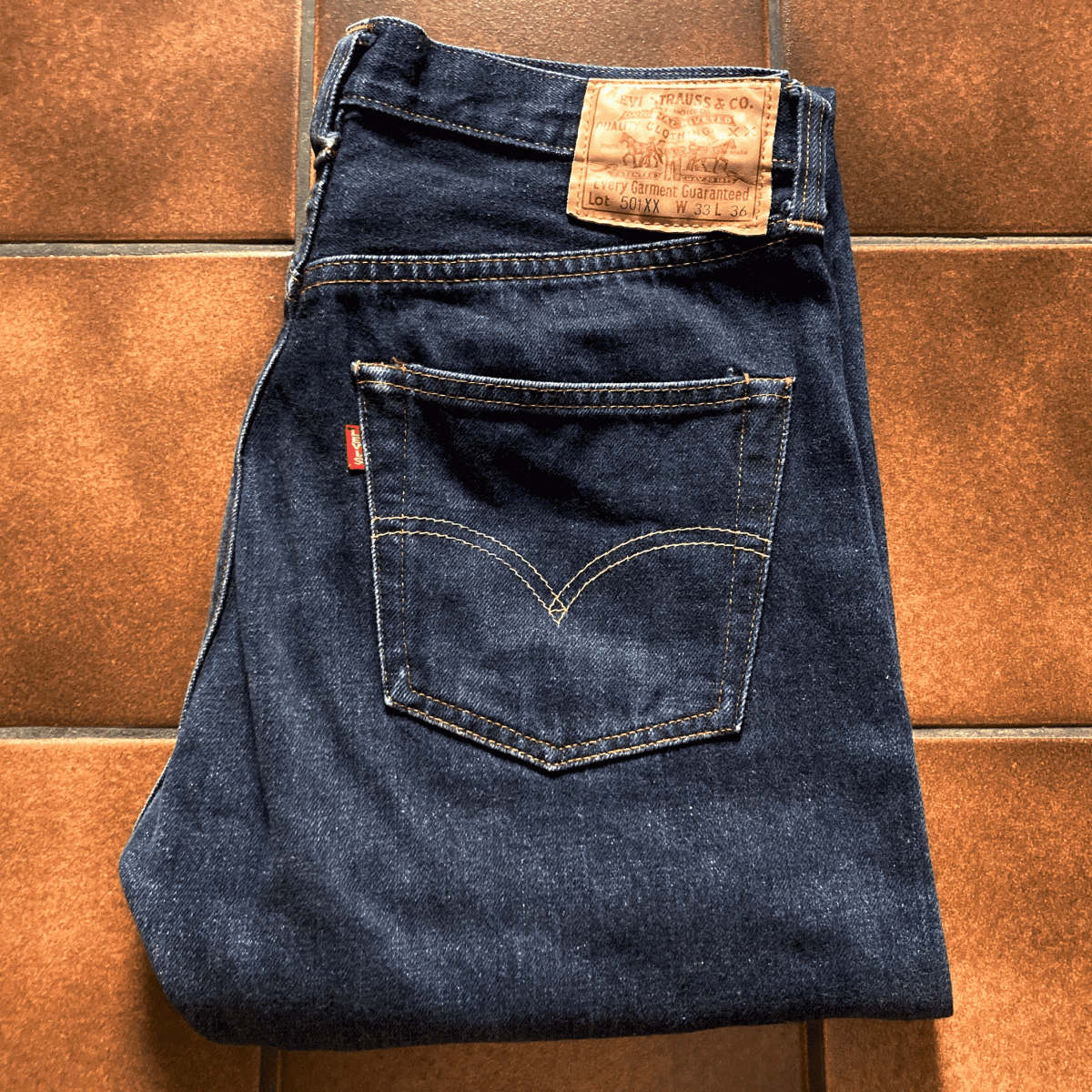 超人気高品質 濃紺 L36 W31(W33) 47501-0114 501XX LEVI'S 1947