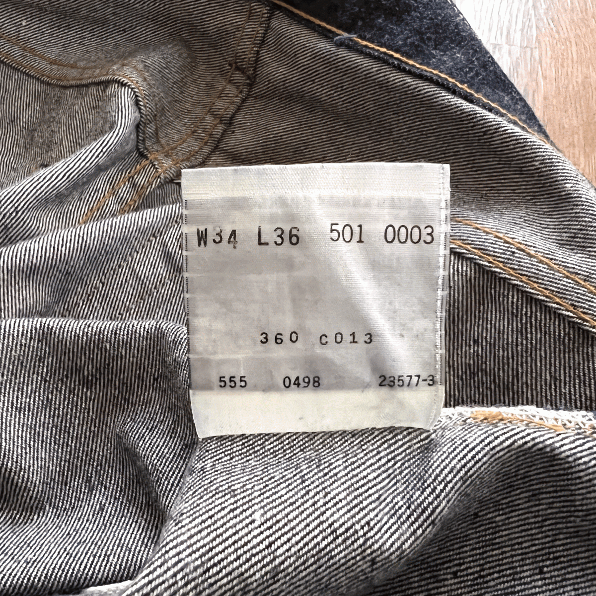 割引 濃紺 L36 W34 501-0003 501XX LEVI'S 1955年モデル バレンシア