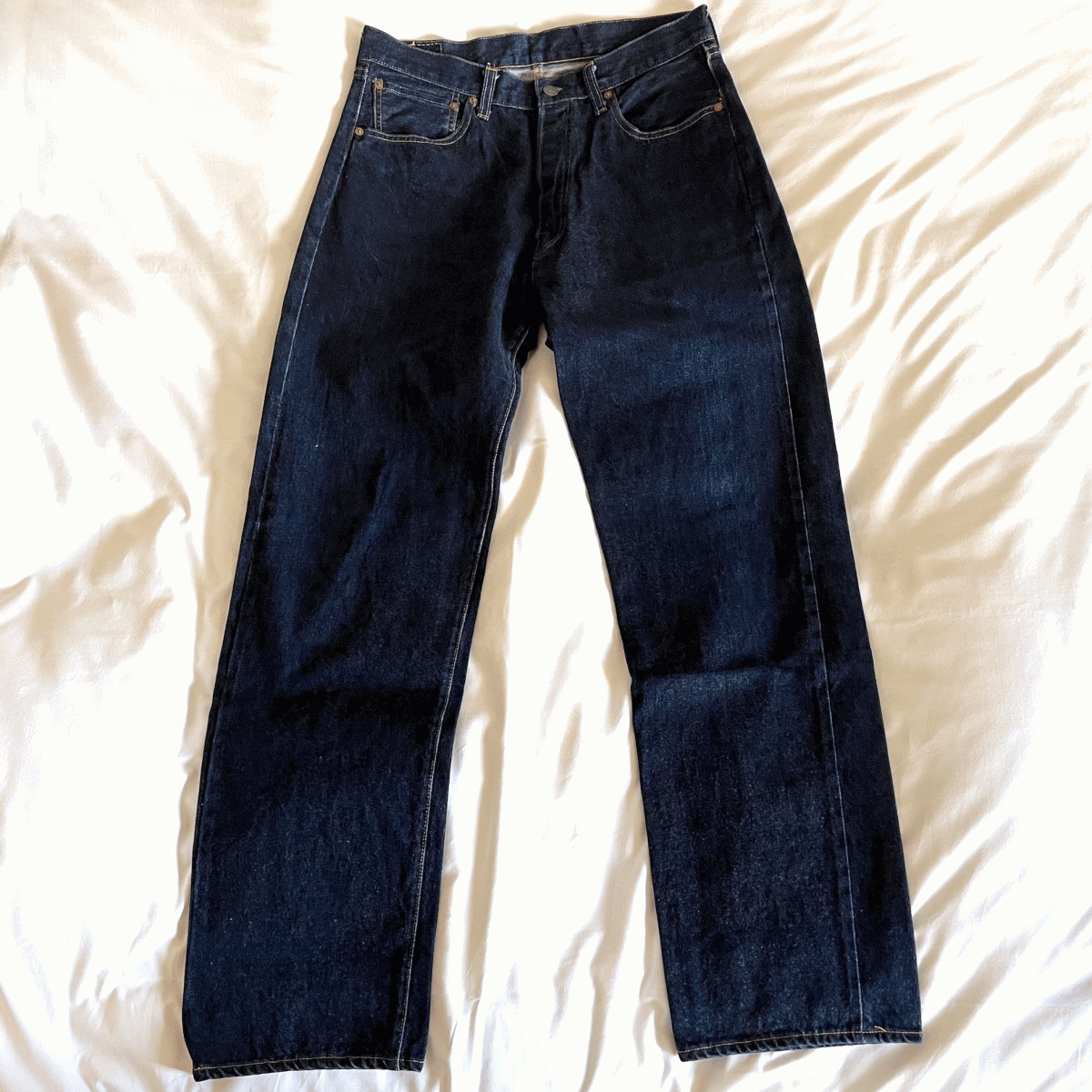 バレンシア工場製 1955年モデル LEVI’S 501XX 501-0114 W34(W33) L36 美品 中古 米国製 リジッド 50s 55s アメリカUSA製 555 55501 0003_画像2