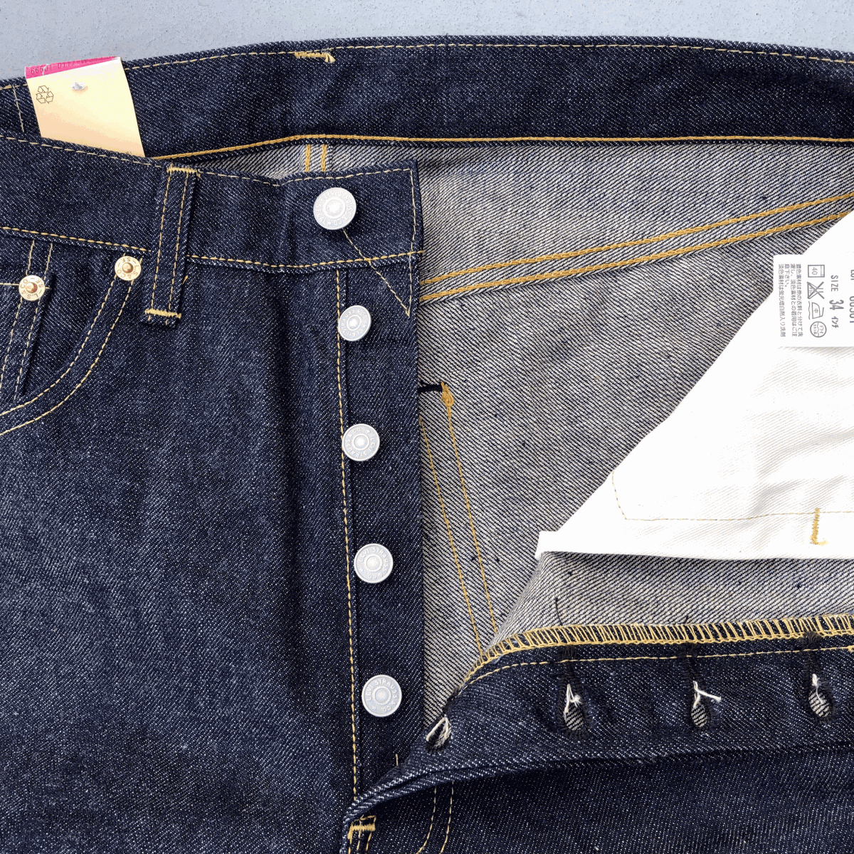 舊日本制 1966年モデル ダブルネーム LEVI'S 501XX 66501-0117 W34 L36 リジッド 未使用 デッドストック 60s 66s デニムパンツ ジーンズ