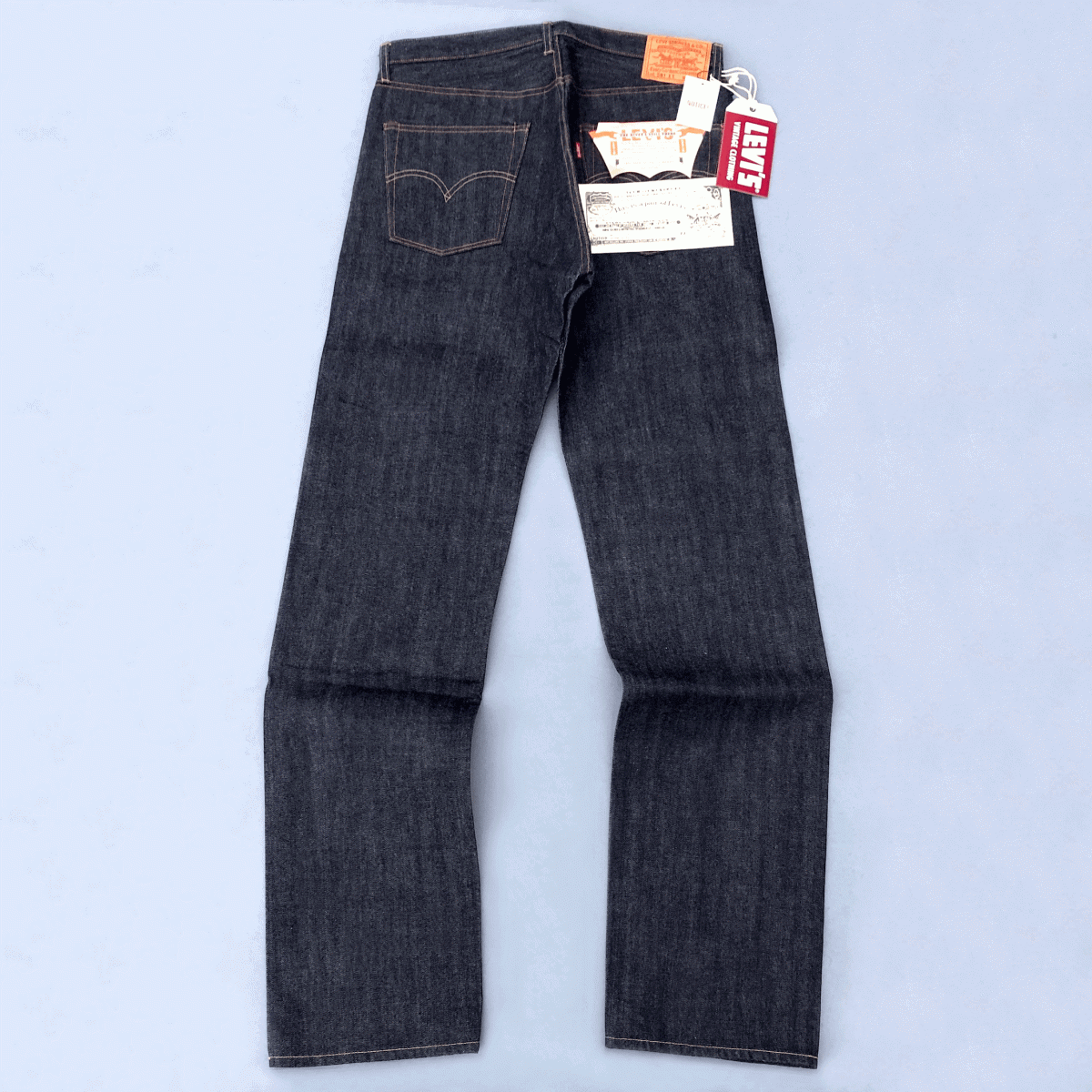  старый американский производства 1955 модель день этот проект LEVI\'S 501XX 55501-0051 W34 L36 rigid неиспользуемый товар Denim брюки America USA производства 50s 55s 50155