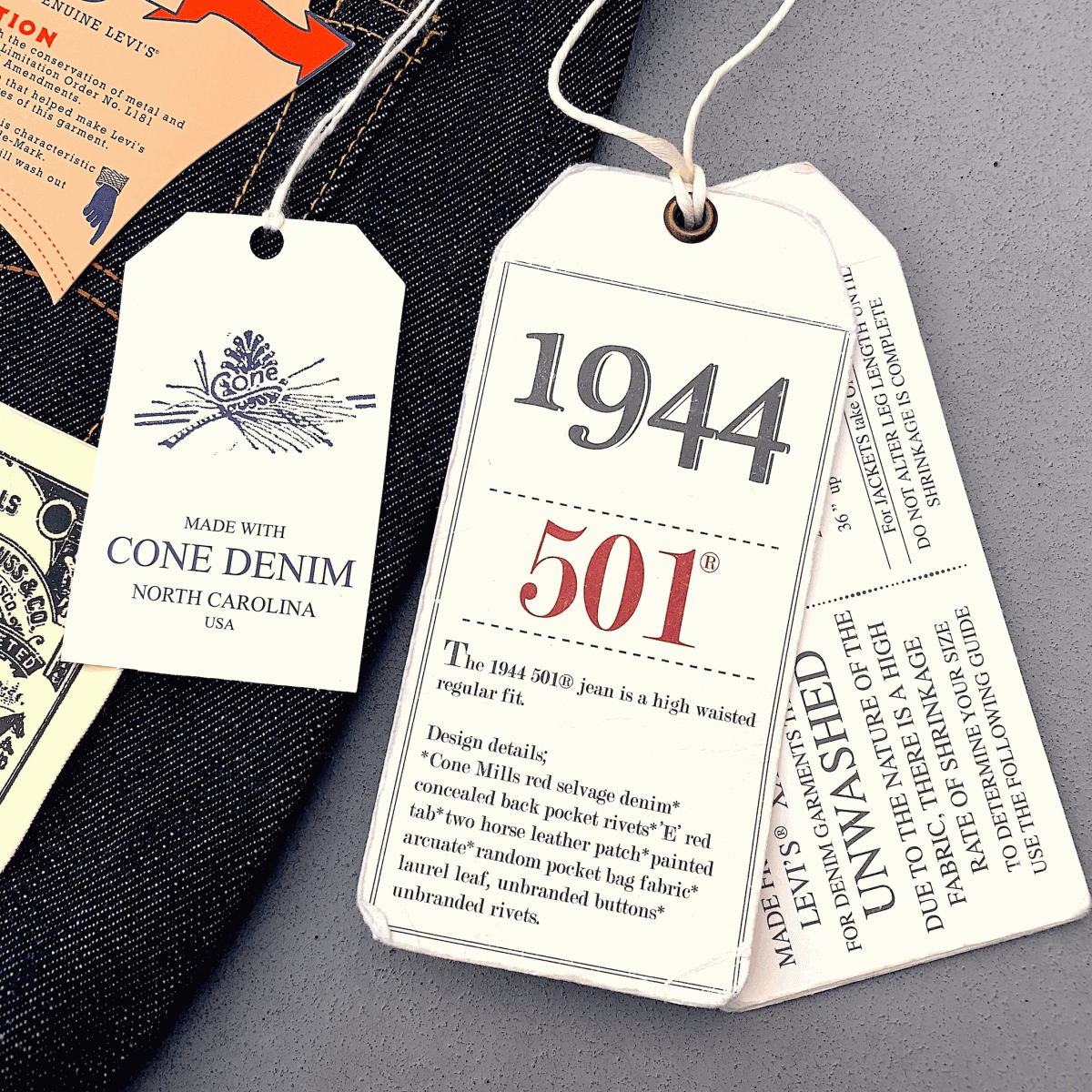 米国製 1944年モデル 大戦 LEVI'S 501XX S501XX 44501-0118 W33 L36 リジッド ホワイトオーク 40s 44 アメリカUSA製 デニムパンツ ジーンズ_画像4