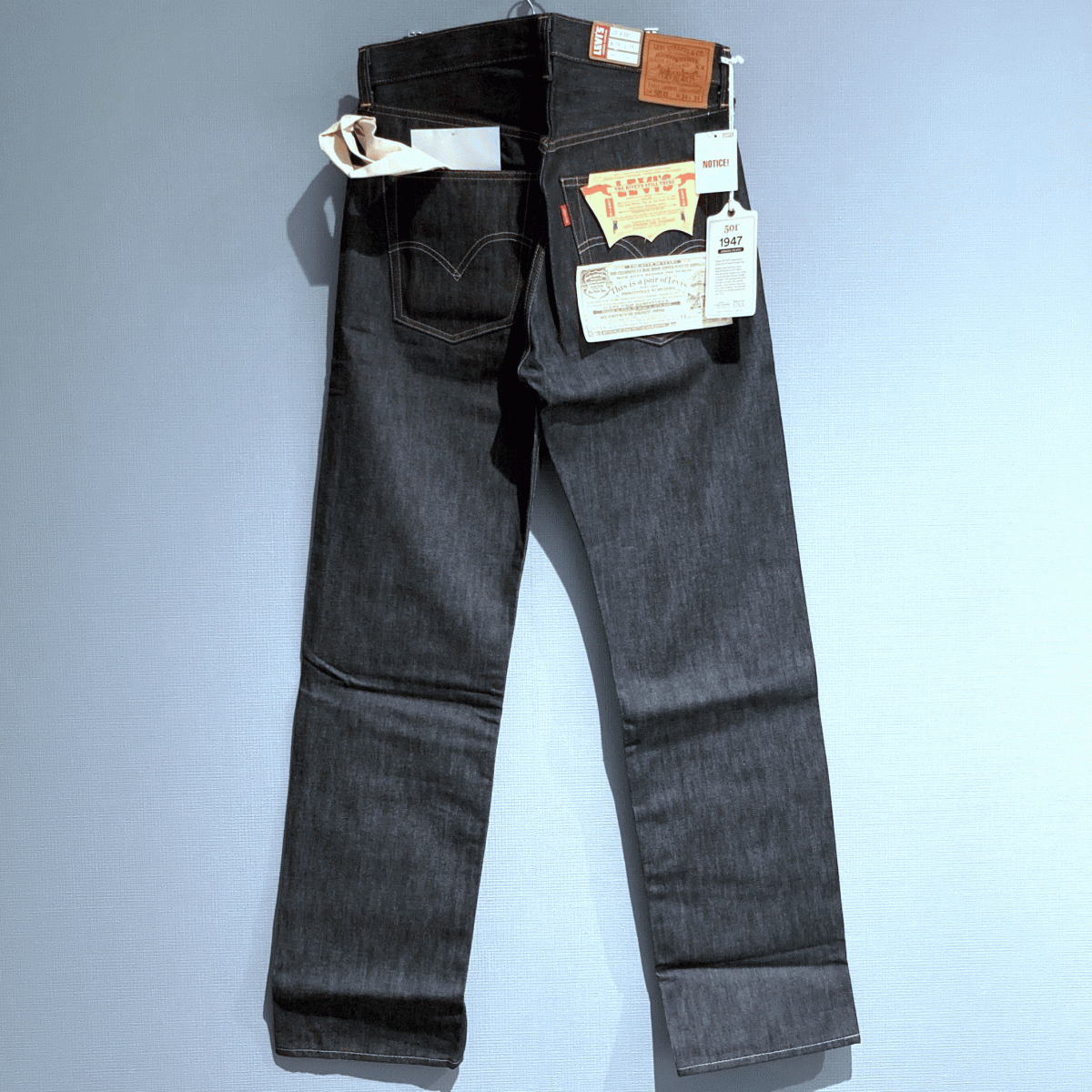 米国製 1947年モデル 最終ホワイトオーク LEVI'S 501XX 47501-0167 W34 L34 デッドストック リジッド 40s 47 アメリカUSA製 デニムパンツ_画像1