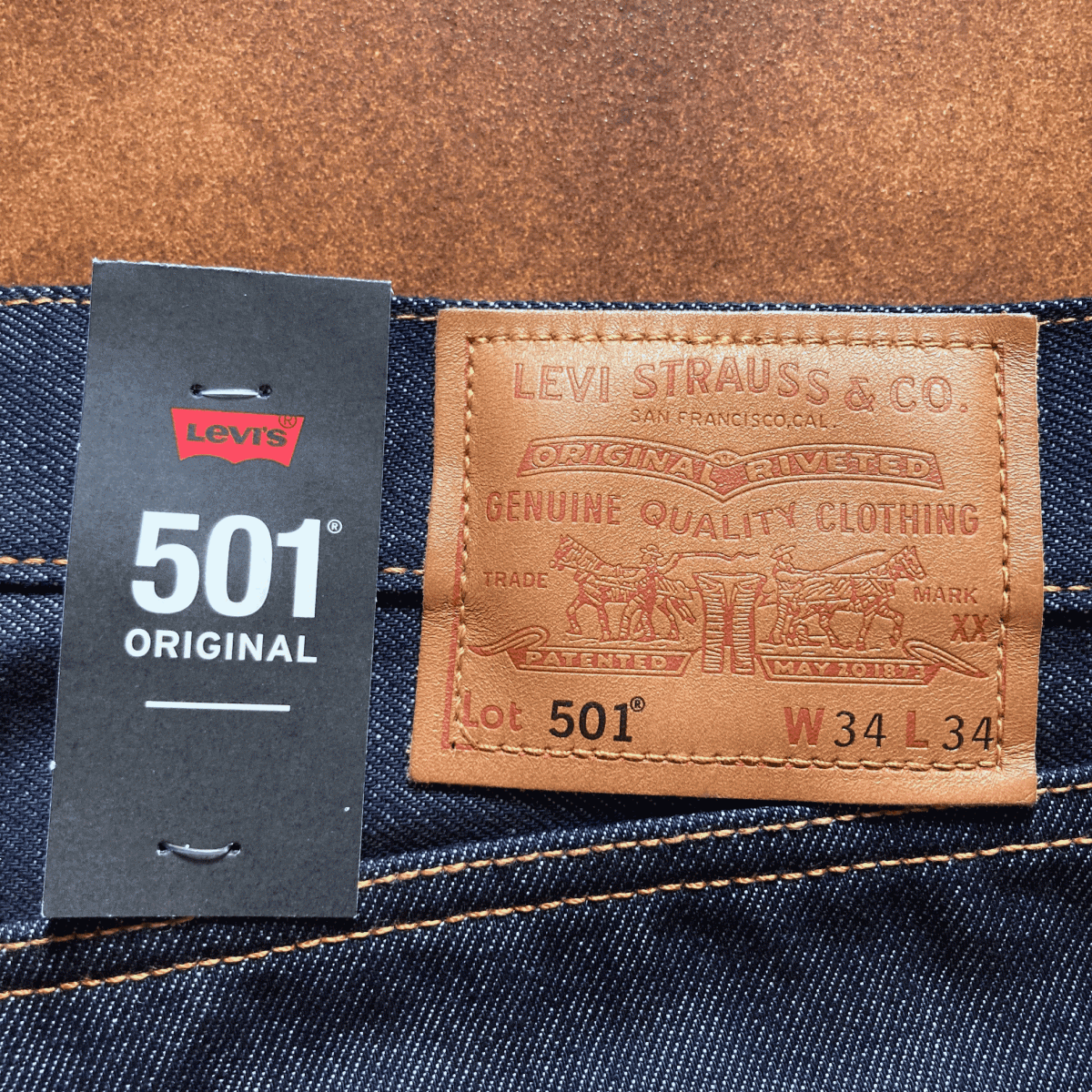 米国製 “PREMIUM” Levi’s 501 00501-2546 W34 L34 リジッド 赤耳 セルビッジ アメリカUSA製005012546 セルビッチ ジーンズ デニムパンツ_画像6