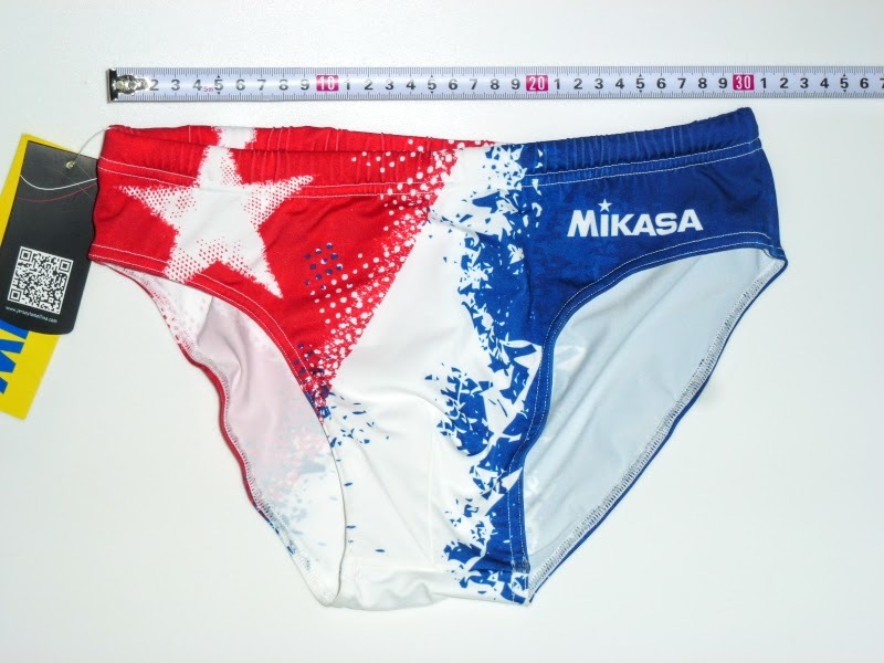 新品☆MIKASA 水着 タグ表示は S　競パン ビキニ ミカサスポーツ みかさ MIKASA SPORTS Made In ITALY