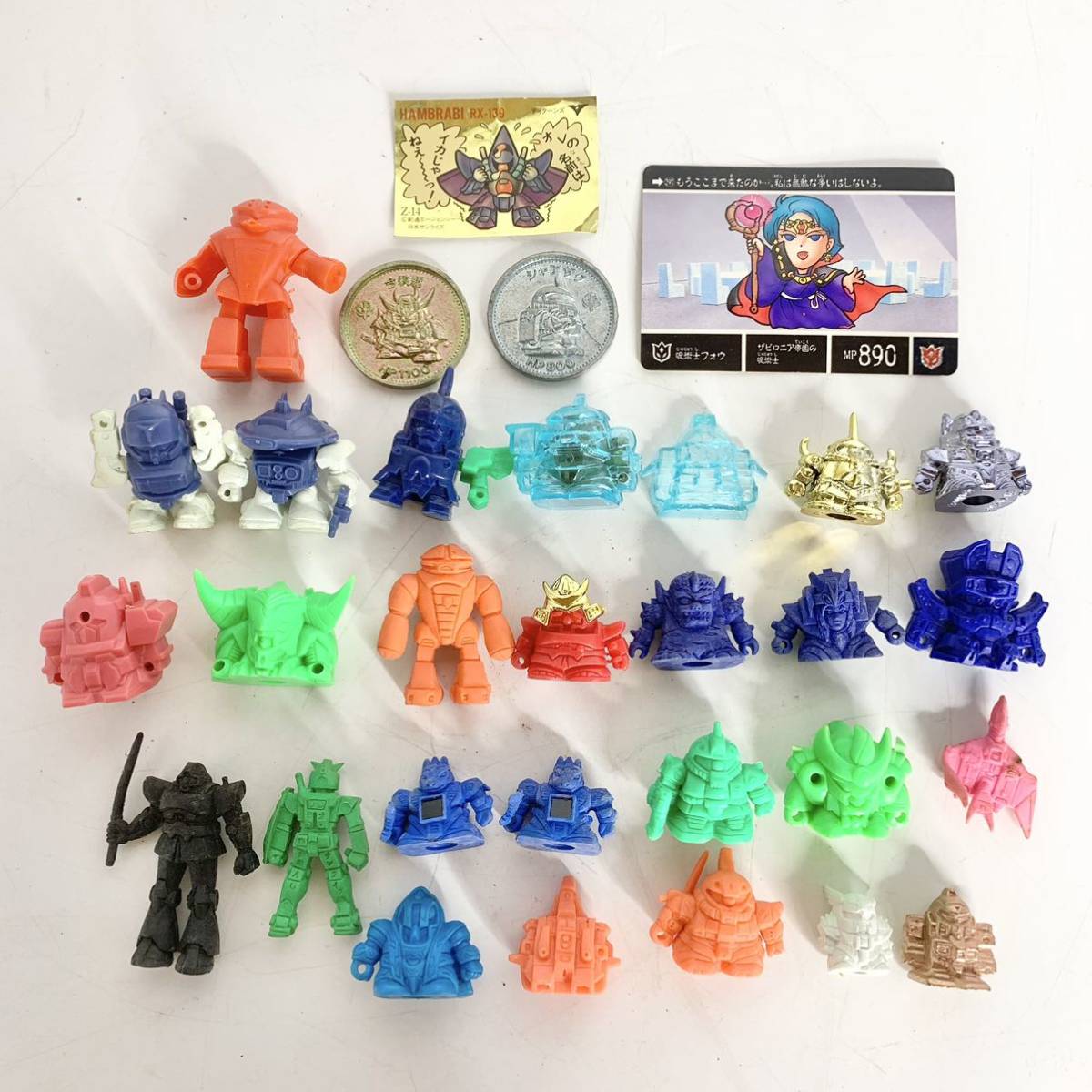 昭和レトロ ガンダム SD フィギュア 塩ビ ソフビ 人形 消しゴム セット