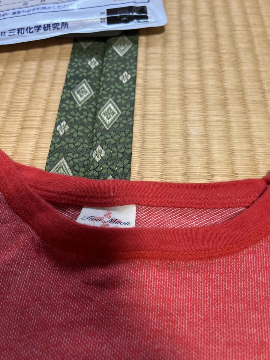 TwoMoon 霜降りレッドTシャツSサイズ_画像4