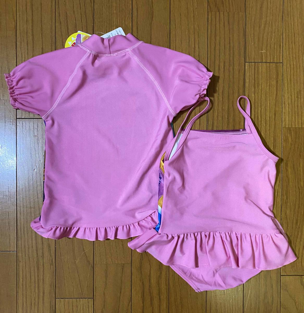  новый товар 95cm * Disney Princess купальный костюм Rush Guard комплект девушки затраты koUV обработка DISNEY розовый оборка 95 100 90