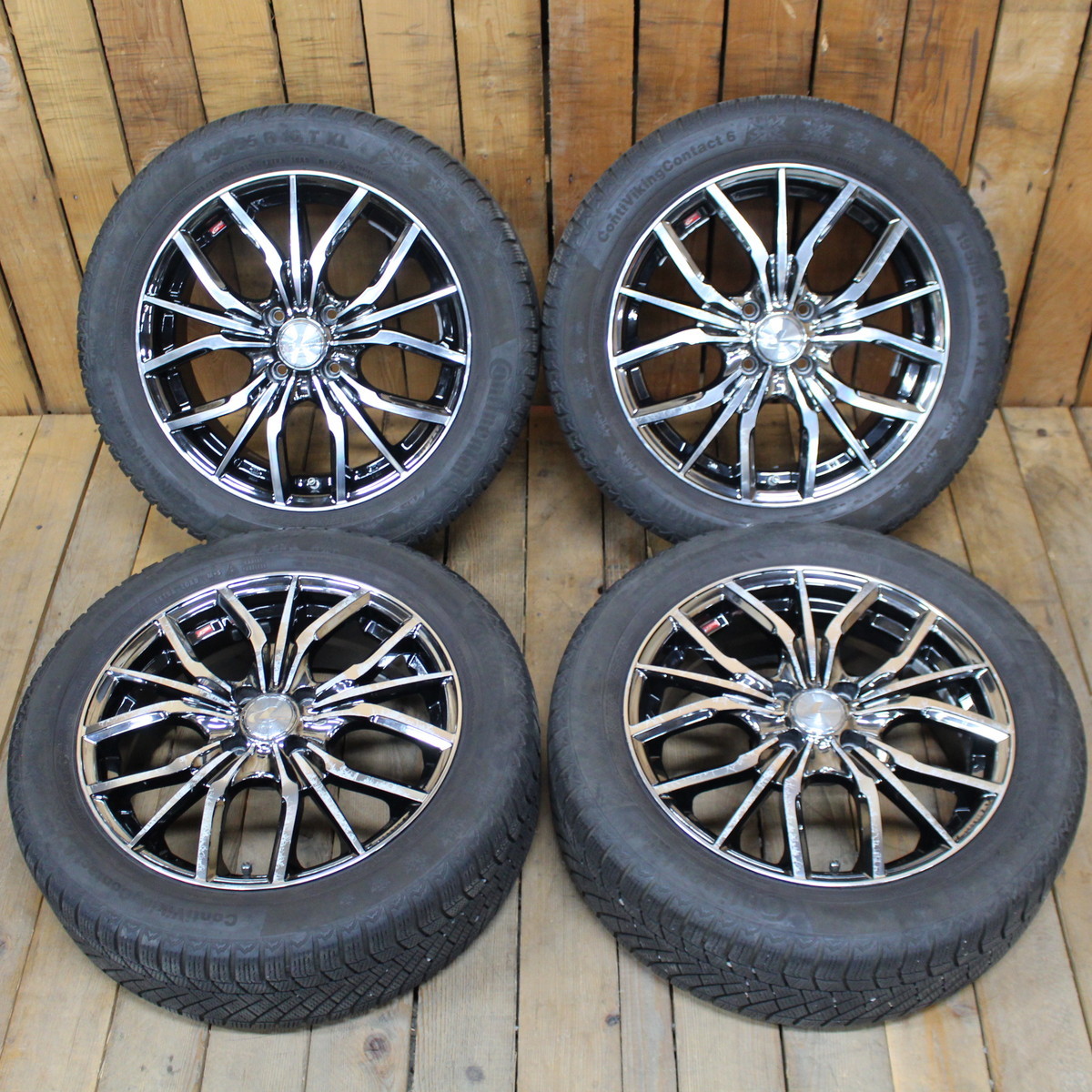  Note March Fielder Tiida Wingroad etc. 16 -inch weds Leonis studdless tires 195/55R16 aluminium wheel 4ps.@SET
