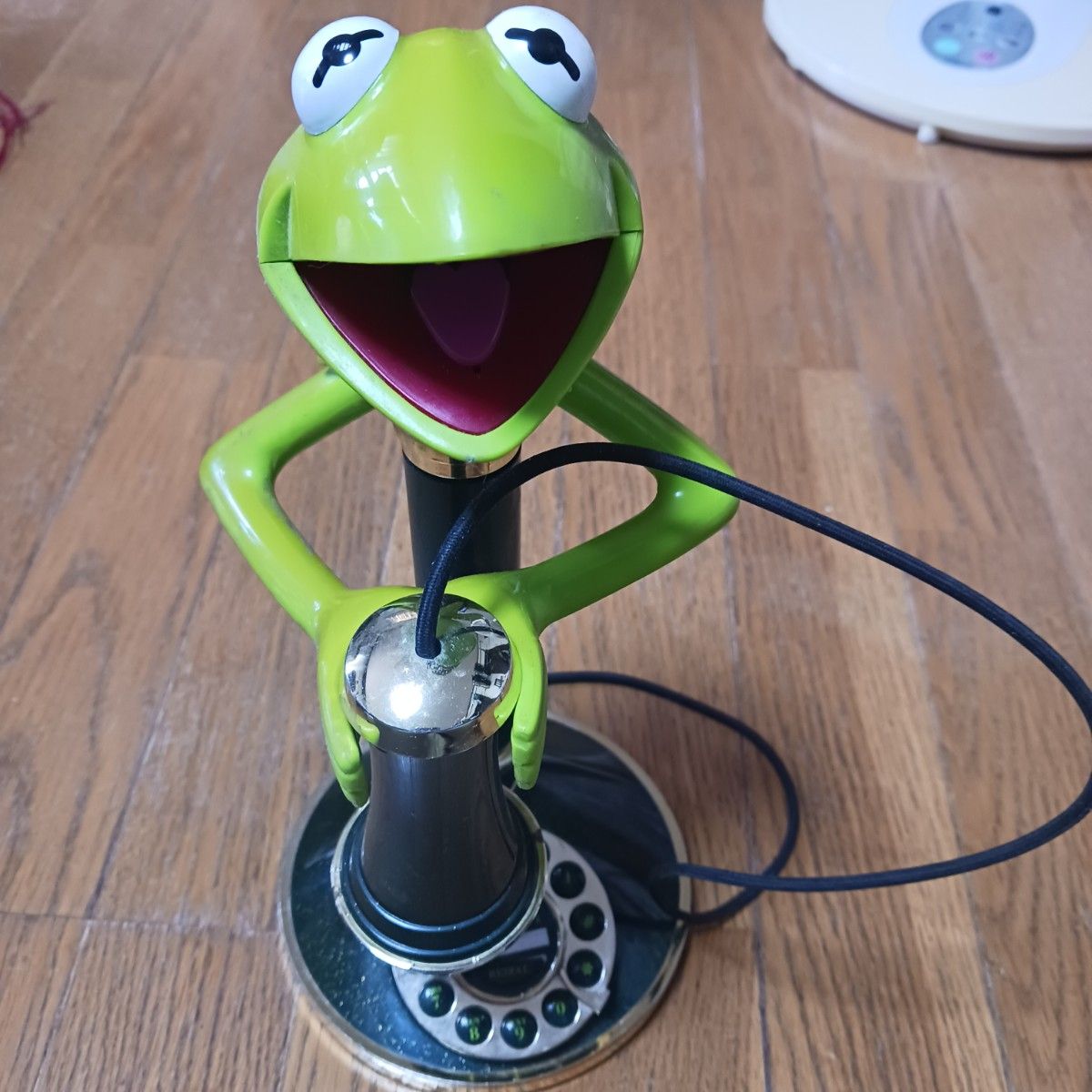  カーミット　電話　KERMIT THE FROG　　  レトロ　電話　ベル音　Jim Henson　マペット