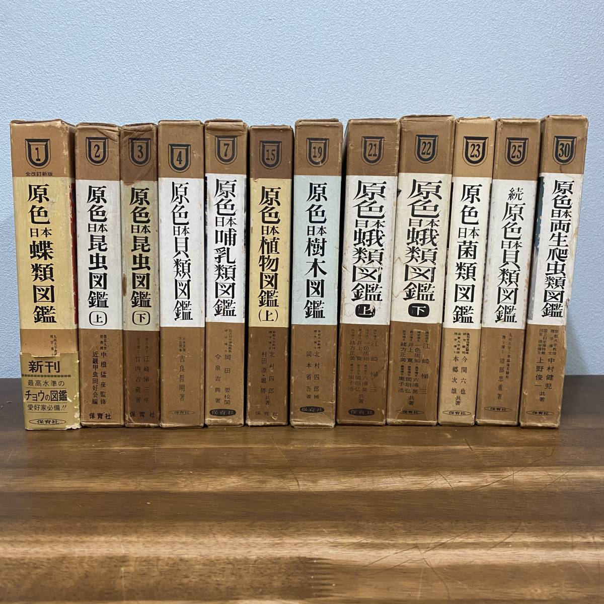 保育社【原色日本植物図鑑蝶類・昆虫・貝類・哺乳類・樹木・蛾類・菌類