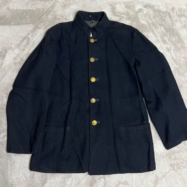 特大 日本軍 下士官兵 外套 実物 日本軍 海軍 実物 下士官軍衣 軍服 昭和19年