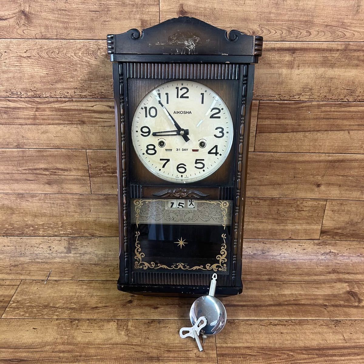 掛け時計 振り子時計 アナログ 中古品 - 掛時計