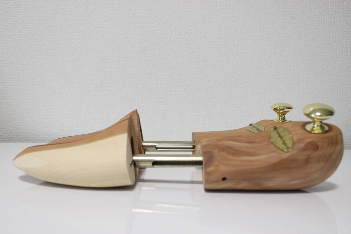 D685 美品 Ermenegildo Zegna エルメネジルドゼニア 木製 シューツリー シューキーパー シューズ 靴 純正 SIZE:SM_画像3