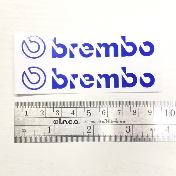 ブレンボ brembo ロゴ ステッカー デカール 2つセット 青　S40_画像3