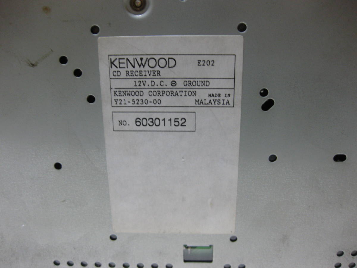 R-1902　KENWOOD　ケンウッド　E202　1Dサイズ　CDデッキ　補償付_画像9