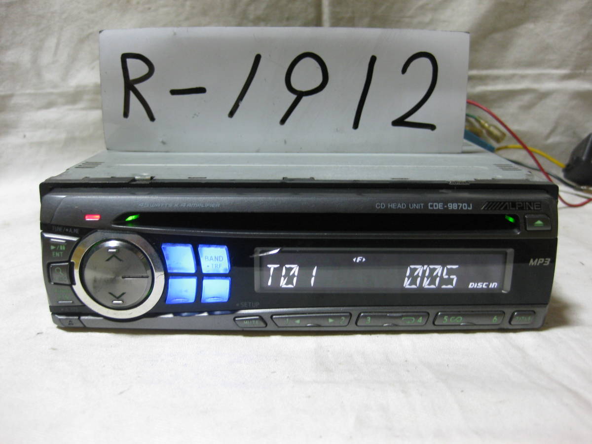 R-1912 ALPINE Alpine CDE-9870J MP3 ipod 1D размер CD панель возмещение есть 