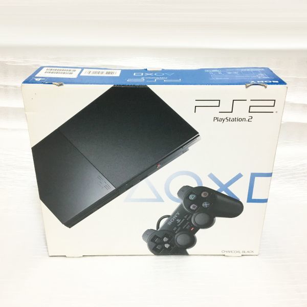 50％OFF】 □ SONY PS2 薄型 SCPH-90000 本体 チャコールブラック 箱