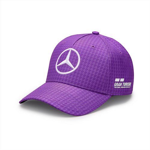 Mercedes AMG F1 2023 Lewis Hamilton Baseball Cap purple ベンツ ルイス・ハミルトン キャップ 帽子 パープルの画像1