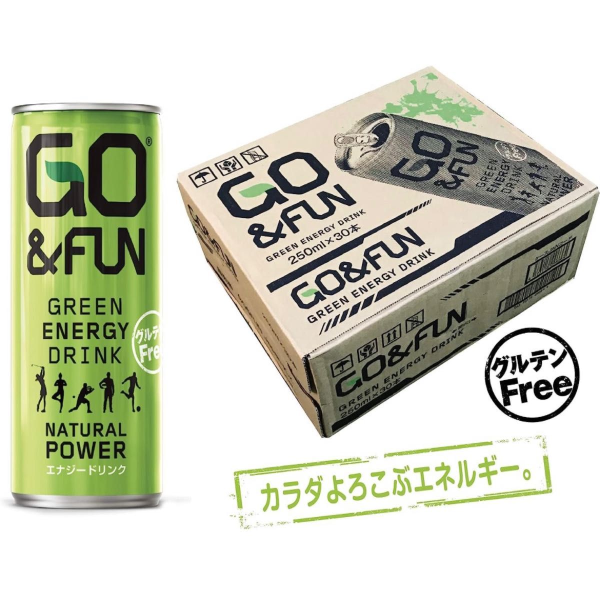 【イタリアのエナジードリンク】 GO&FUN 30本入り×2ケース