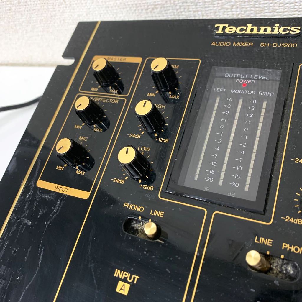 M-1】 Technics SH-DJ1200-K オーディオミキサー 音出し確認済み 動作