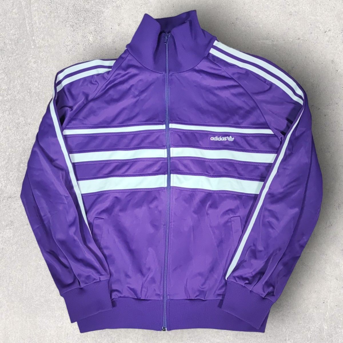 レアカラー adidas 西ドイツ製 ジャージ XL 紫色 ヴィンテージ