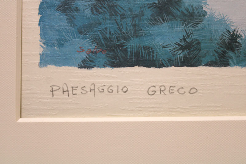 paesaggio greco』salvoサルボ 作 風景画-