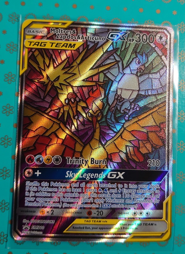 ポケカ 英語版 正規品 ファイヤー&サンダー&フリーザーGX SR ポケモン
