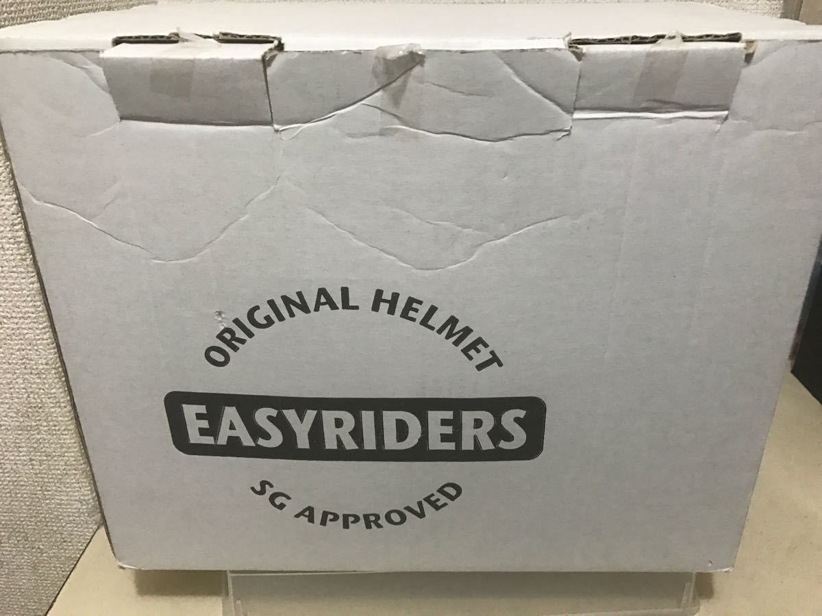 【即決・送料無料】　EASY RIDERS ／ ビンテージ レーサー ヘルメット（黒、フリーサイズ）SG規格（全排気量）適合品 【9842-BK】