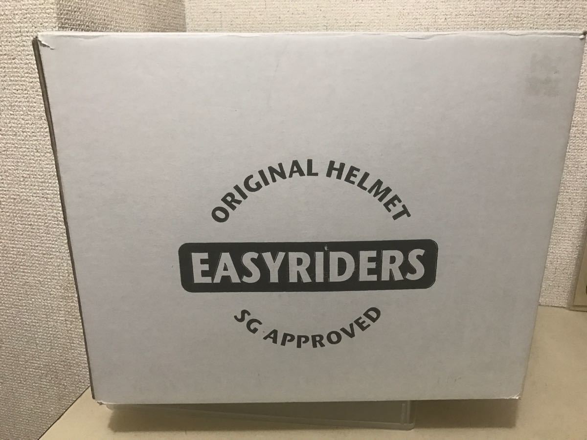 【即決・送料無料】　EASY RIDERS ／ ビンテージ レーサー ヘルメット（黒、フリーサイズ）SG規格（全排気量）適合品 【9842-BK】