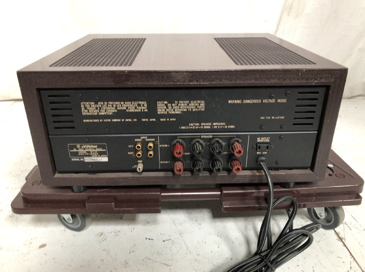 Victor Laboratory M-L10 ビクター ステレオパワーアンプ Victor Laboratory M-L10 ビクター ステレオパワーアンプ