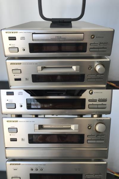 OK7754◇ONKYO オンキョー デッキ5台 C-722M/MD-122MX/T-422M/K OK7754◇ONKYO オンキョー デッキ5台 C-722M/MD-122MX/T-422M/K