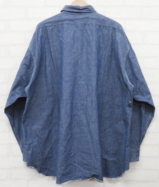 7T5026/インテリム ハイパービッグシャンブレーシャツ HYPER BIG MILITARY SHUTTLE CHAMBRAY SHIRT_画像3