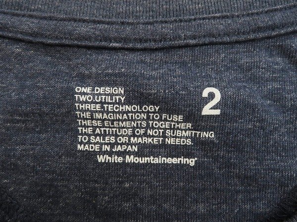 7T5021[ клик post соответствует ] White Mountaineering короткий рукав футболка White Mountaineering
