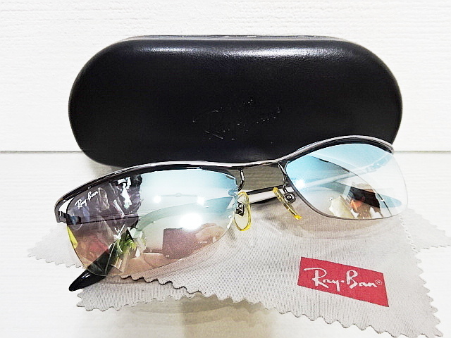 廃盤 希少 良品 RAYBAN RB3234 004/Z1 オリンピアン 青 Blue ブルー