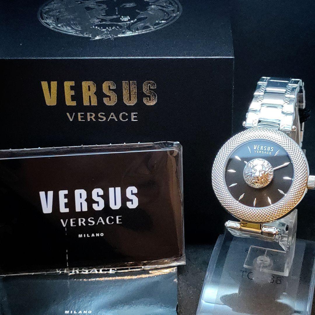 【激レア】Versus Versace/ベルサスベルサーチ/レディース腕時計/プレゼントに/女性用/シルバー.ブラック色/ヴェルサスヴェルサーチ/希少_画像10