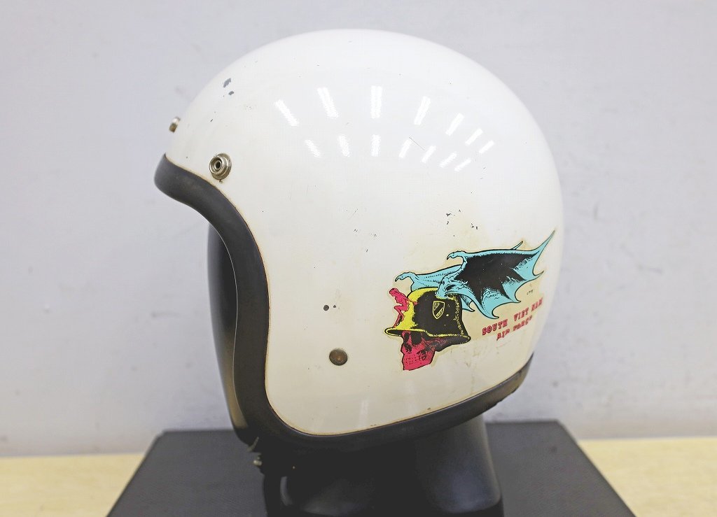 1790A23 BELL ベル ヘルメット 500-TX 7-1/4 Mサイズ ジェットヘルメット バイク オートバイ_画像3