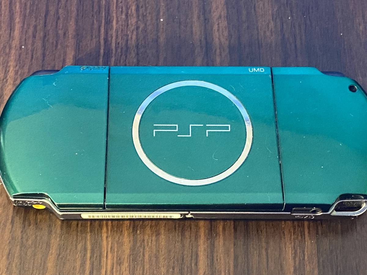 PSP プレイステーションポータブル PSP-3000 グリーン 動作確認済み 