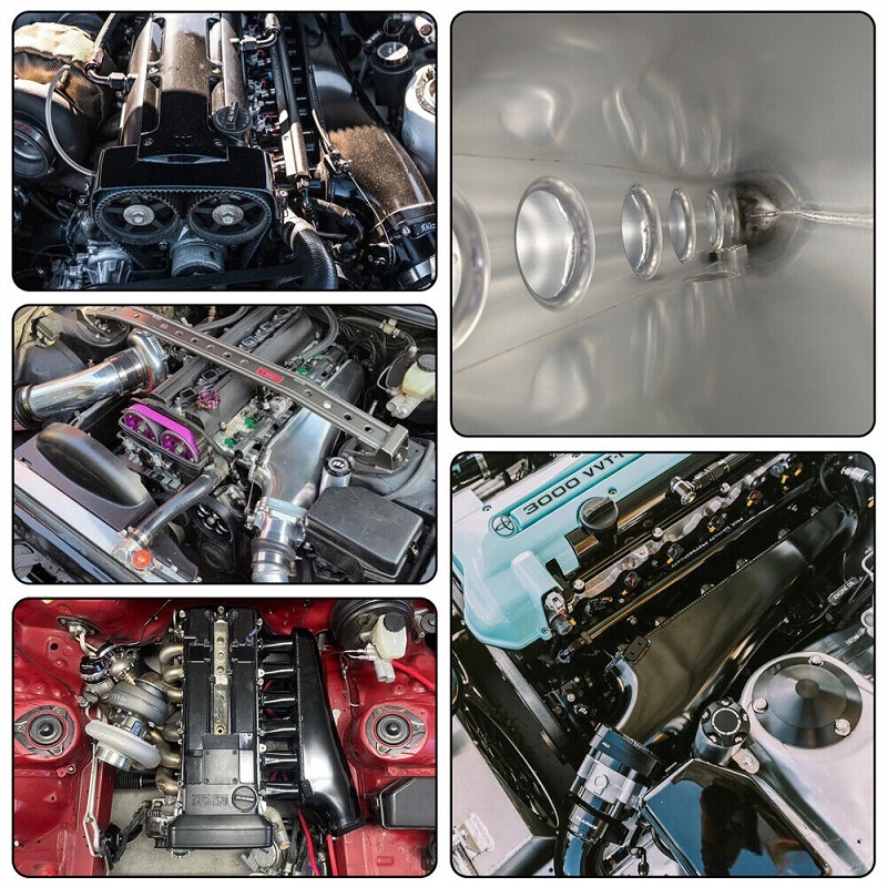 トヨタ アリスト JZS147/JZS161 ソアラ JZZ31 2JZ-GE 3.0L NA アルミサージタンク 90パイ スロットルボディ キット シルバー_取り付けイメージ