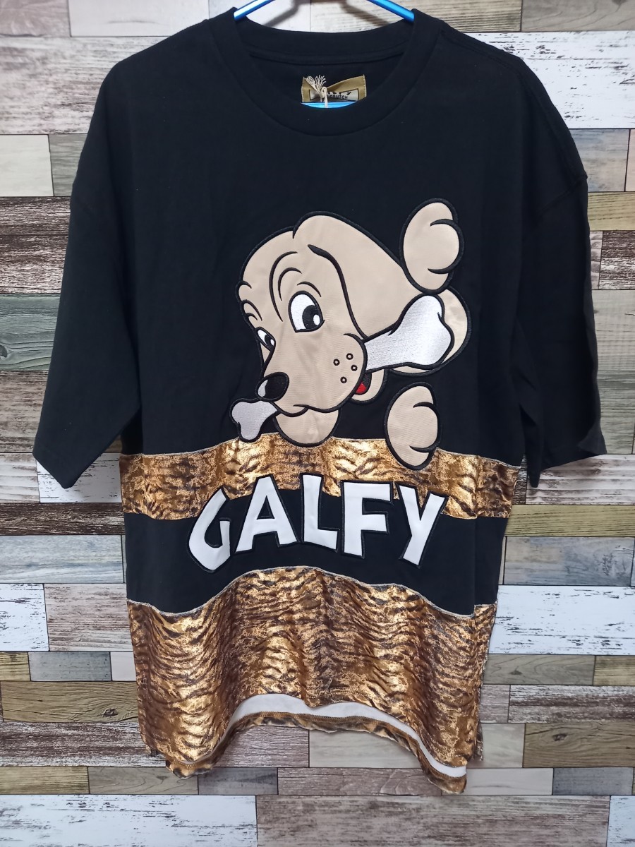 GALFY　ガルフィー　ブラック　レオパード　Tシャツ　L　新品未使用