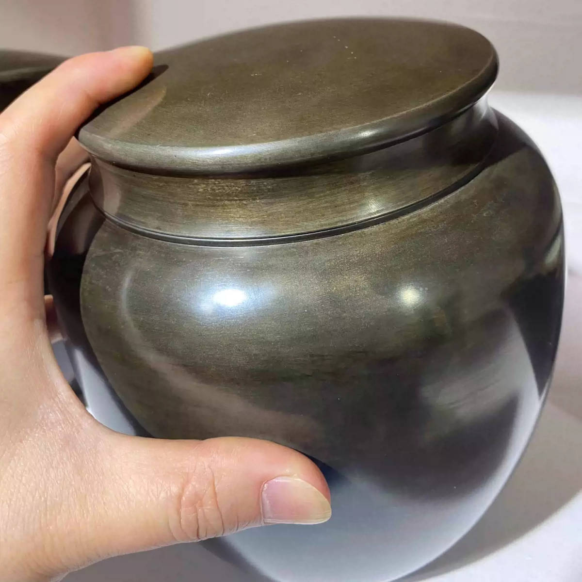 9 煎茶道具 【英祥堂製】 古錫 茶入 茶壷(古錫 茶葉罐 御錫屋 9 煎茶道具 【英祥堂製】 古錫 茶入 茶壷(古錫 茶葉罐 御錫屋