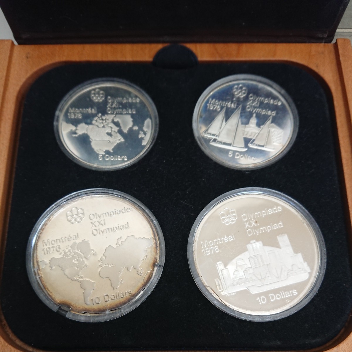 銀貨】カナダ 1976年 モントリオール オリンピック 10ドル 5ドル 計4種