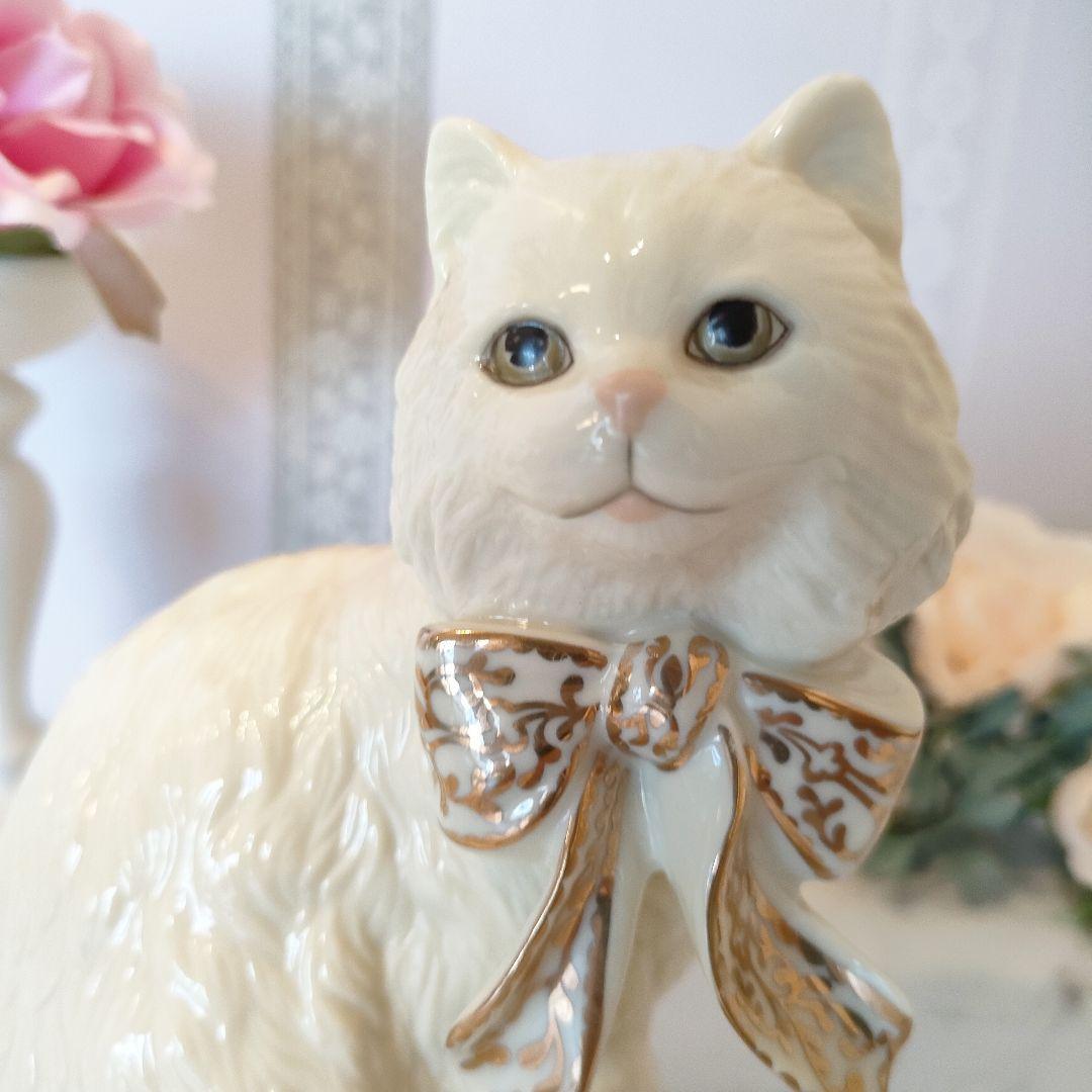 世界的に 置物 陶器 猫 ジュエリー レノックス 大きなサイズ キャット