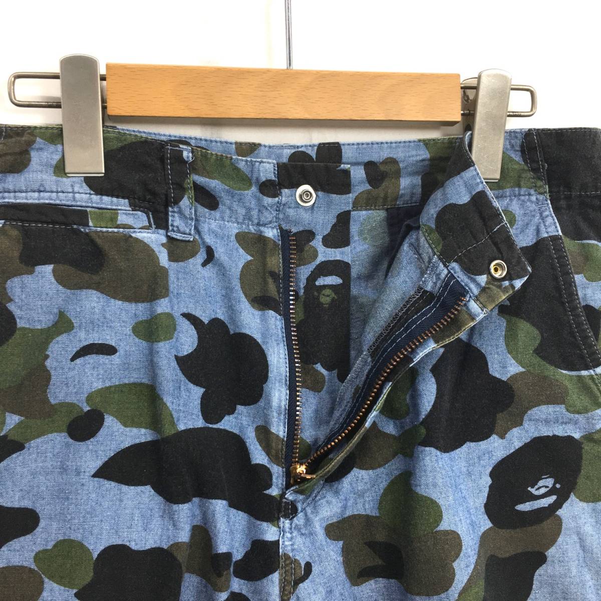 a bathing ape 1st camo カモ柄 カーゴ ハーフパンツ-