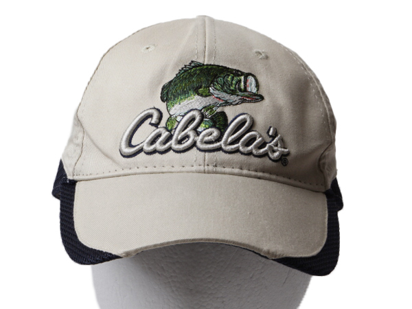 デッドストック 90s 00s ■ カベラス メッシュ 切替 ベースボール キャップ フリーサイズ 新品 90年代 00年代 Cabela's バス フィッシング_画像2